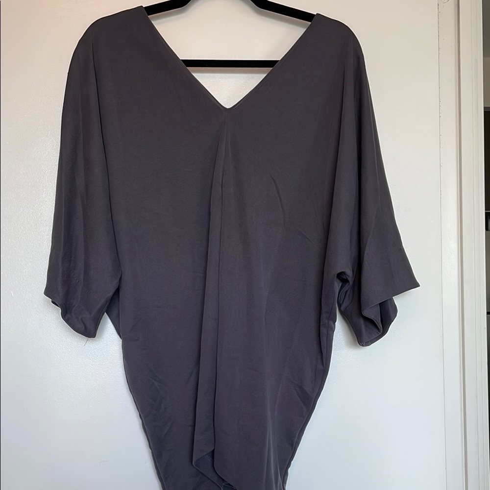 Elegant Gray Women's tunic Top